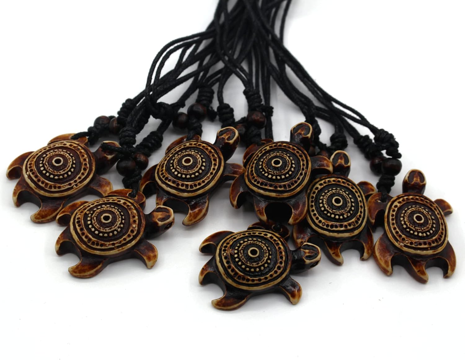 Hawaiian Sea Turtle Pendant Necklace for Women Men - Adjustable Cord Surfer Necklace - Image 5