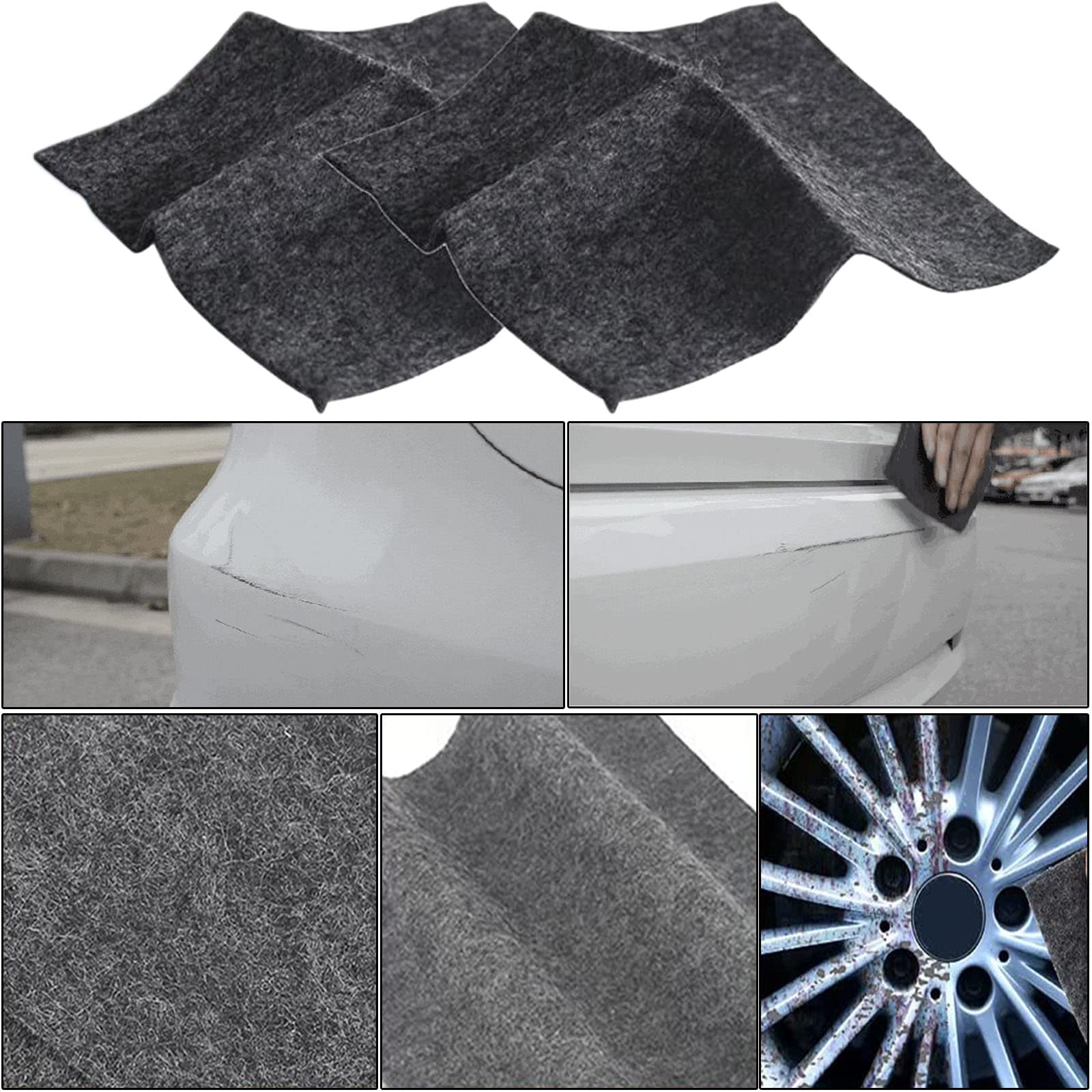 Nano Magic Cloth | Panno Per La Rimozione Dei Graffi Dell'auto | Panno In Microfibra Per La Pulizia Dell'auto, Multiuso, Panno Magico Per La Riparazione Dei Graffi, Asciugamano Nanomagic Facile Da - Foto 8