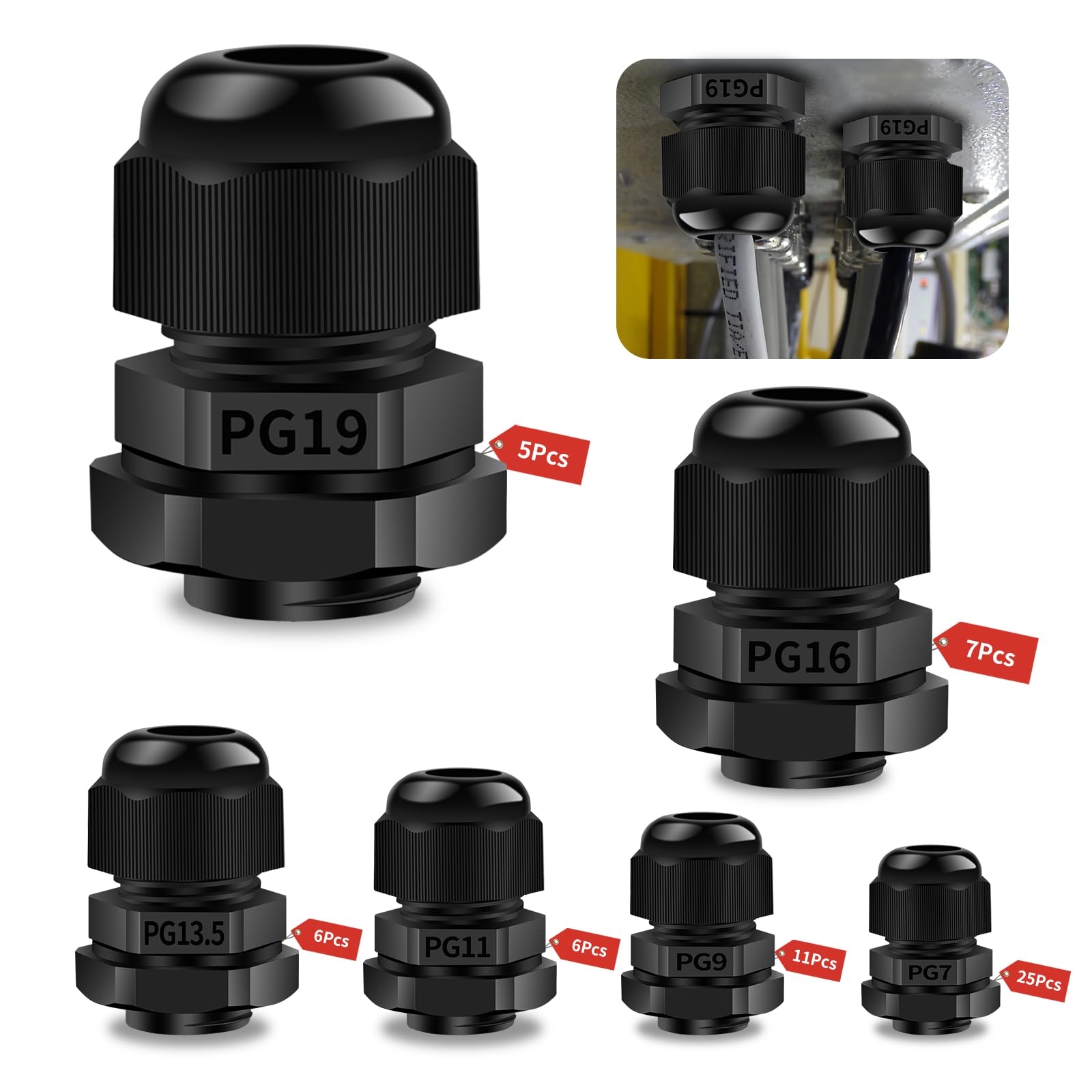 Scatola di giunzione impermeabile IP68 a 3 vie per esterni con