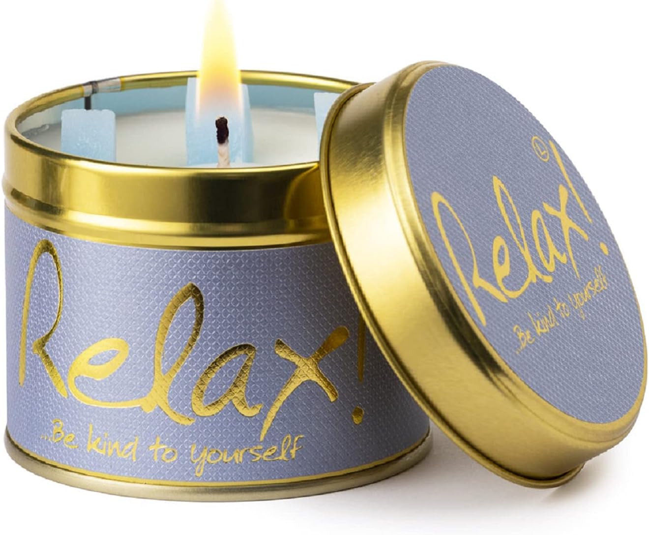 Lily Flame Relax Scented Candle Tin