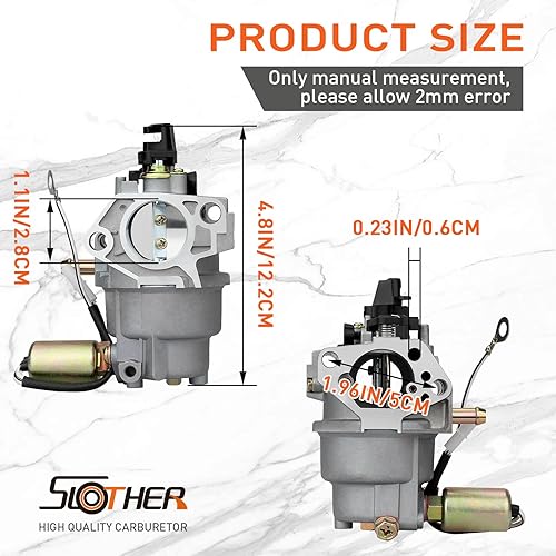 Miniatura 2 de 951-05149 Huayi 4p90f Reemplazo del carburador para Husky MTD LT4200 T1000 T1200 R1000 4P90HUA HY-4P90F Cub Cadet CC760ES 12AE76JU Equipo de césped