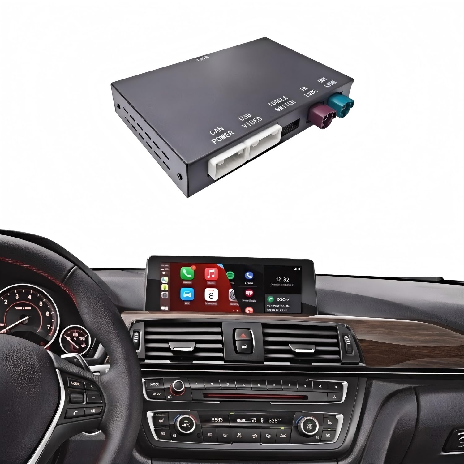 Wireless CarPlay & Android Auto MMI Retrofit Kit Adapter for BMW NBT System