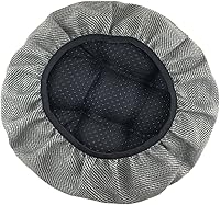 Vista 3 de HFCNMY Cojines para taburetes de bar, paquete de 2 fundas de asiento redondas acolchadas con bandas elásticas y parte inferior antideslizante