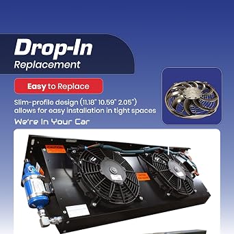 Spal 30100628B Trans/Air 2160116 10'' Puller Fan 12 VOLT High Performance Curved Blades 847 cfm with 8 built in mounting brackets VA11A-AP7/C/T-57A 2160088 2160080