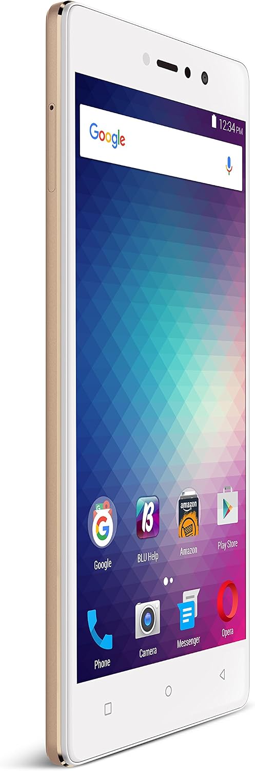 BLU VIVO 5R (32GB) 5.5" Full HD, Dual SIM 4G LTE GSM Factory Unlocked Smartphone with Fingerprint Sensor, Gold