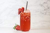 Vista 6 de ANOTION Vaso con tapas y pajilla, cubierta superior de bambú, vasos reutilizables de 20 onzas, vaso con exquisita caja de embalaje para viajes