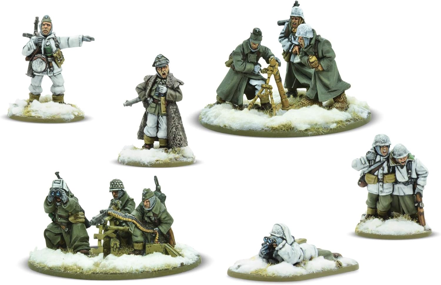 German Heer (Winter) Starter Army - 28mm Scale Plastic Miniatures for Bolt Action by Warlord Games - Highly Detailed World War 2 Miniatures for Table-top Wargaming