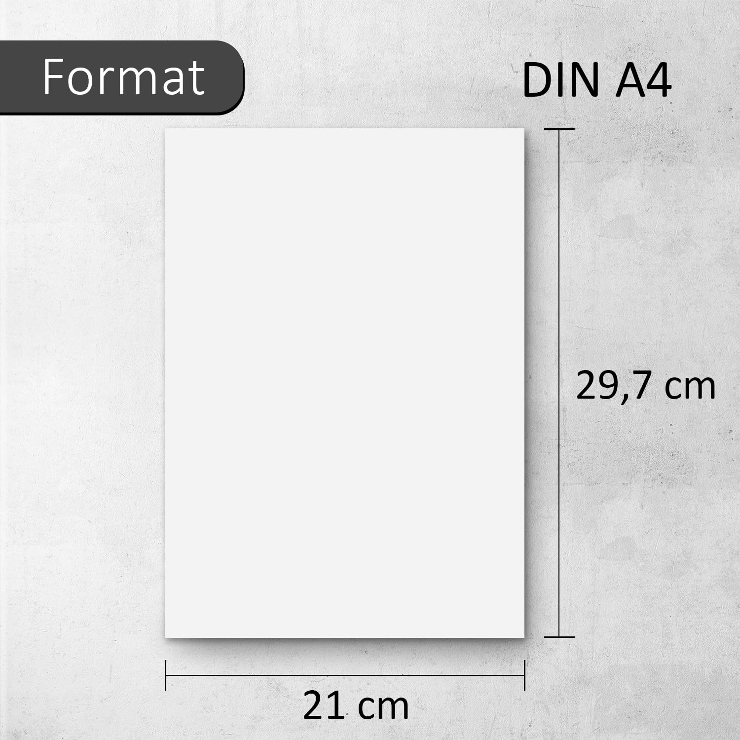 Haftpapier DIN A4-250 Blatt in weiß matt - FASSON C rack - az067 | Klebe Papier Aufkleber selbstklebend bedruckbar, FASSON C rack Back-Plus, 500 Blatt und 1000 Blatt, Karton und Kunststoff
