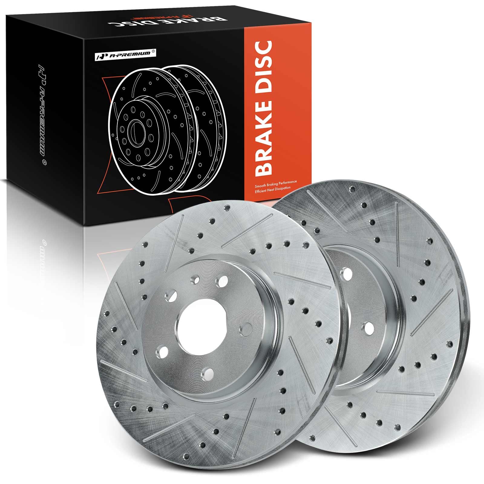 EBC USR Slotted Front Rotors (316x11mm) | 14+ Ford Fusion 2.0 Hybrid main image 1