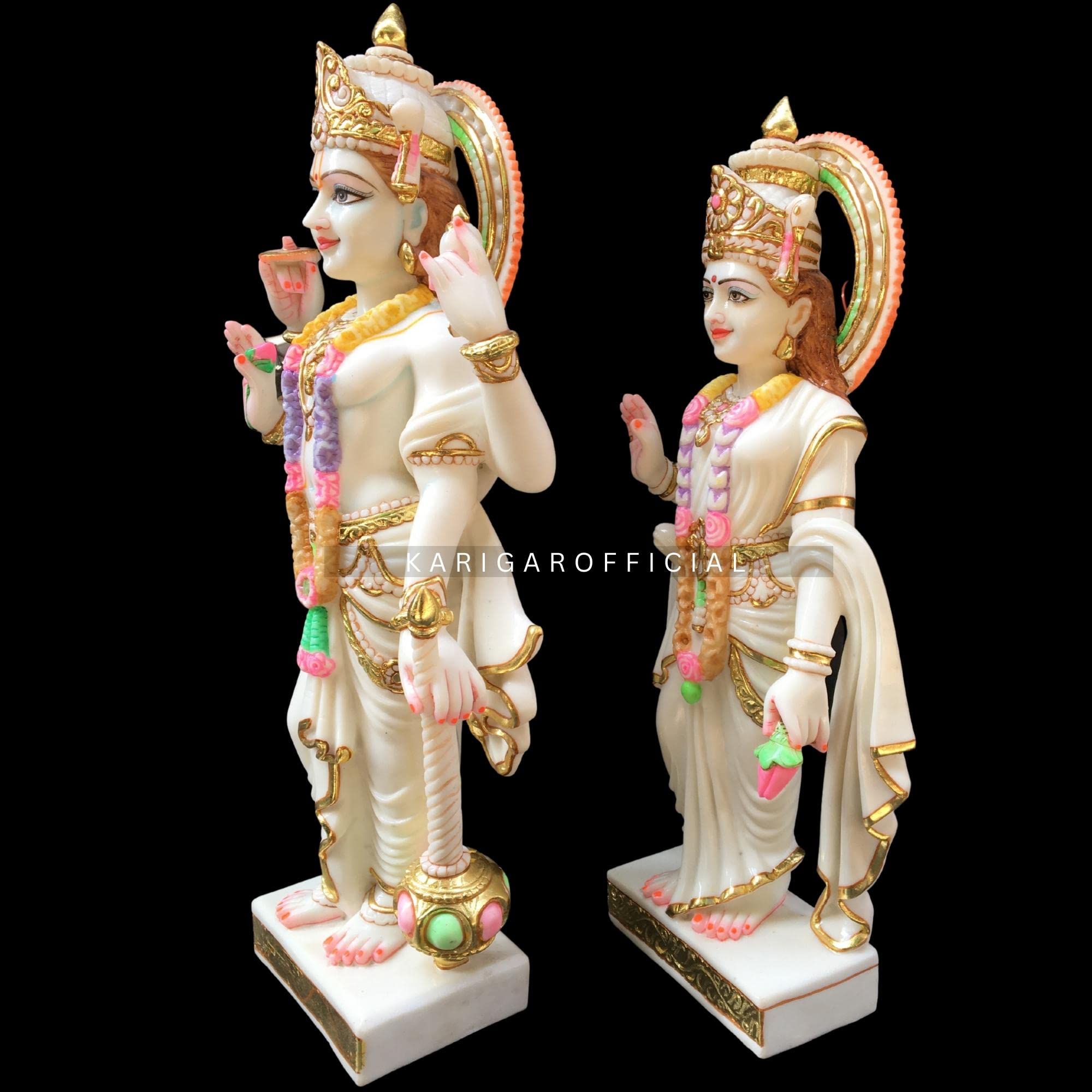 Amazon.co.jp: KARIGAROFFICIAL ヴィシュヌラクシュミー像 大理石
