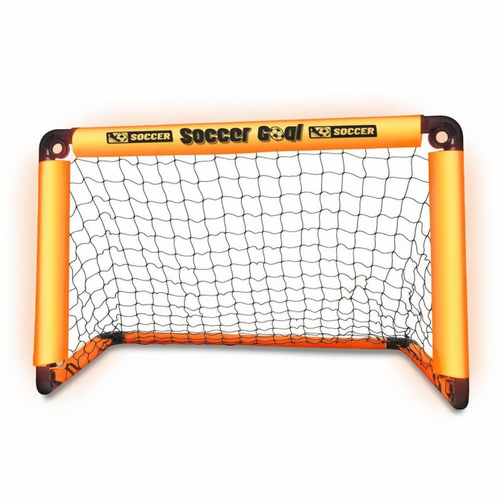 Foldable Soccer Goal Compact Portable Soccer Goal Lightweight Athletic Gear for Kids, Adolescents, Training, Backyard, Outdoor M Orange-image-41