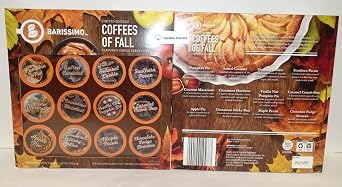 Barissimo Limit Edition Coffees of Fall Flavored Single Serve Cups 4.23oz 120g