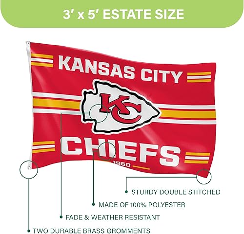 Miniatura 237 de NFL Dallas Cowboys - Bandera duradera de 3 x 5 para exteriores con ojales, bandera y pancarta resistentes para jardín al aire libre y patio, bandera