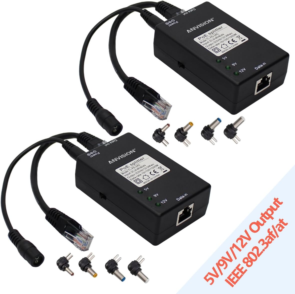 Splitter PoE Gigabit Revodata - Trasforma 48V In 12V/2A Per Telecamere E Dispositivi - Foto 5