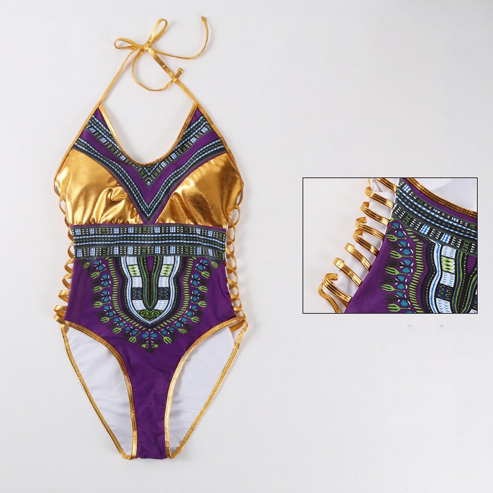 Maillot de bain une pièce avec impression hot stamping chic - 2