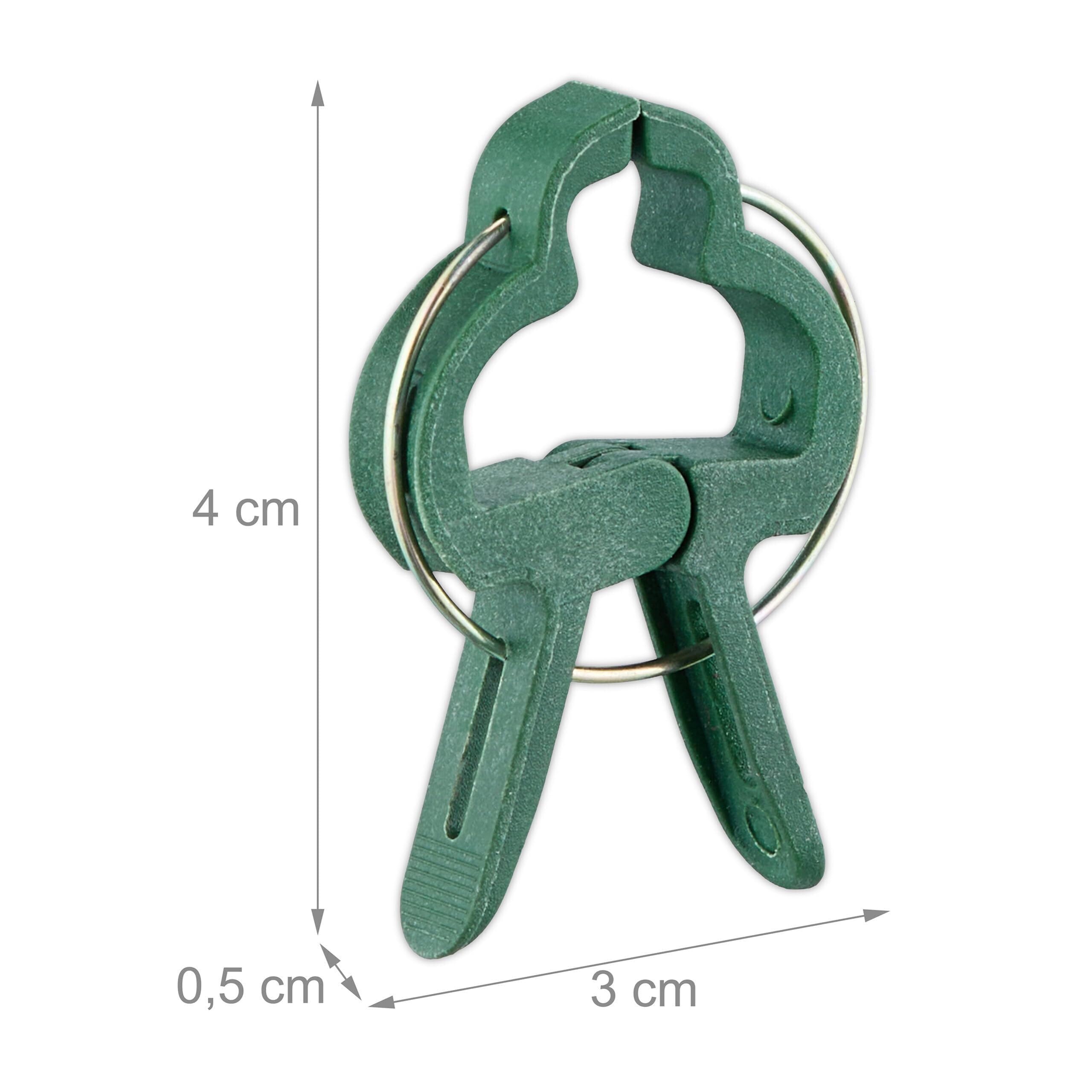 Attaches pour Plantes - Lot de 120 Pièces, Petites Pince à Ressort pour Support de Tomates et Fleurs