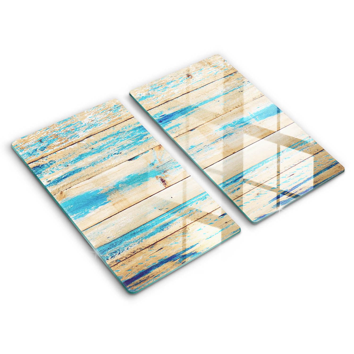Plaque induction protection multifonctionnelle style bois rétro