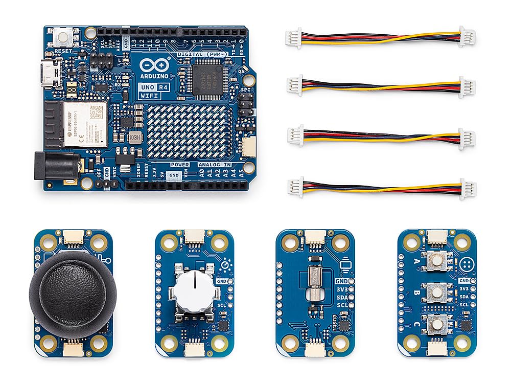 Arduino Modulino Programmable Keypad Bundle – Compatible with UNO R4 WiFi– Custom Shortcuts, Mouse Control, Volume Knob, Haptic Feedback – Modular DIY Control Pad