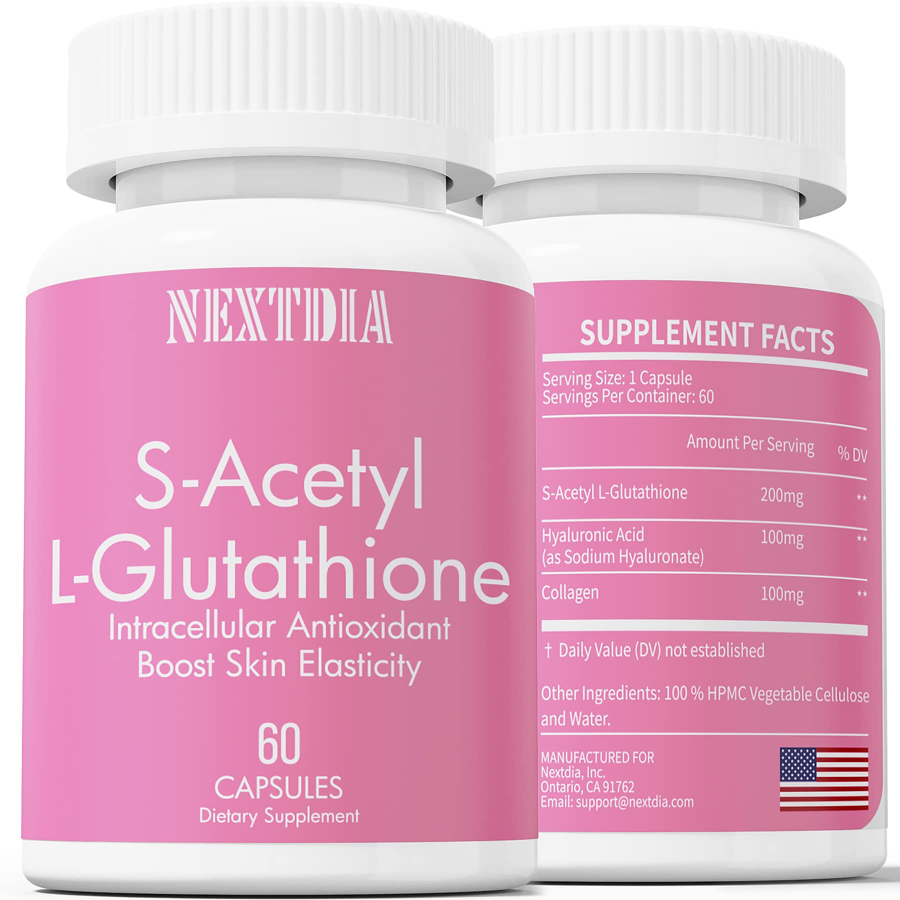 l glutathione propiedades Amazon.com: Suplemento S-acetil L-glutatión de 200 mg, ácido hialurónico,  colágeno tipo I y III, propiedades antioxidantes que ayudan a reducir el  daño de los radicales libres, la firmeza de la hidratación de