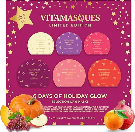 Vitamasques 6 Days of Holiday Glow Face Mask...
