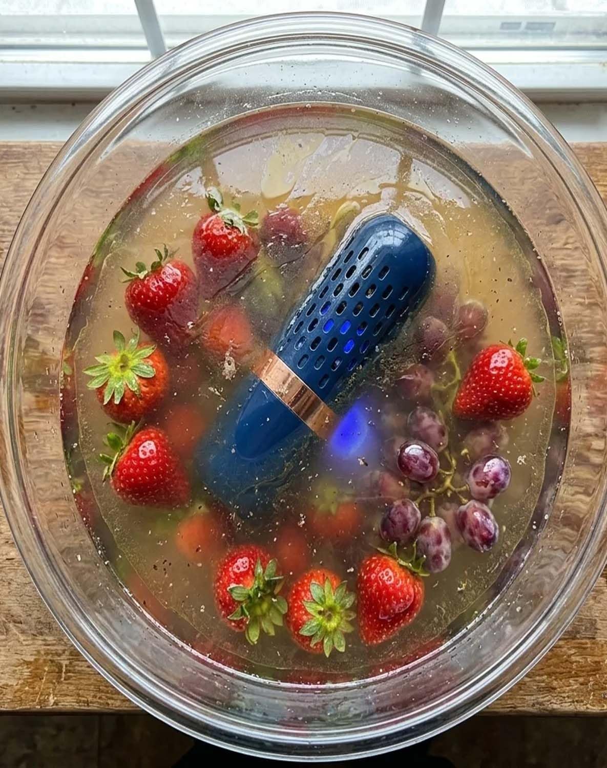 Produce Cleaner - Fruit Cleaner Cleaning Produce, Vegetables Meats in 10 Minutes, Portable, No Scrubbing for Home, Travel Outdoor Use