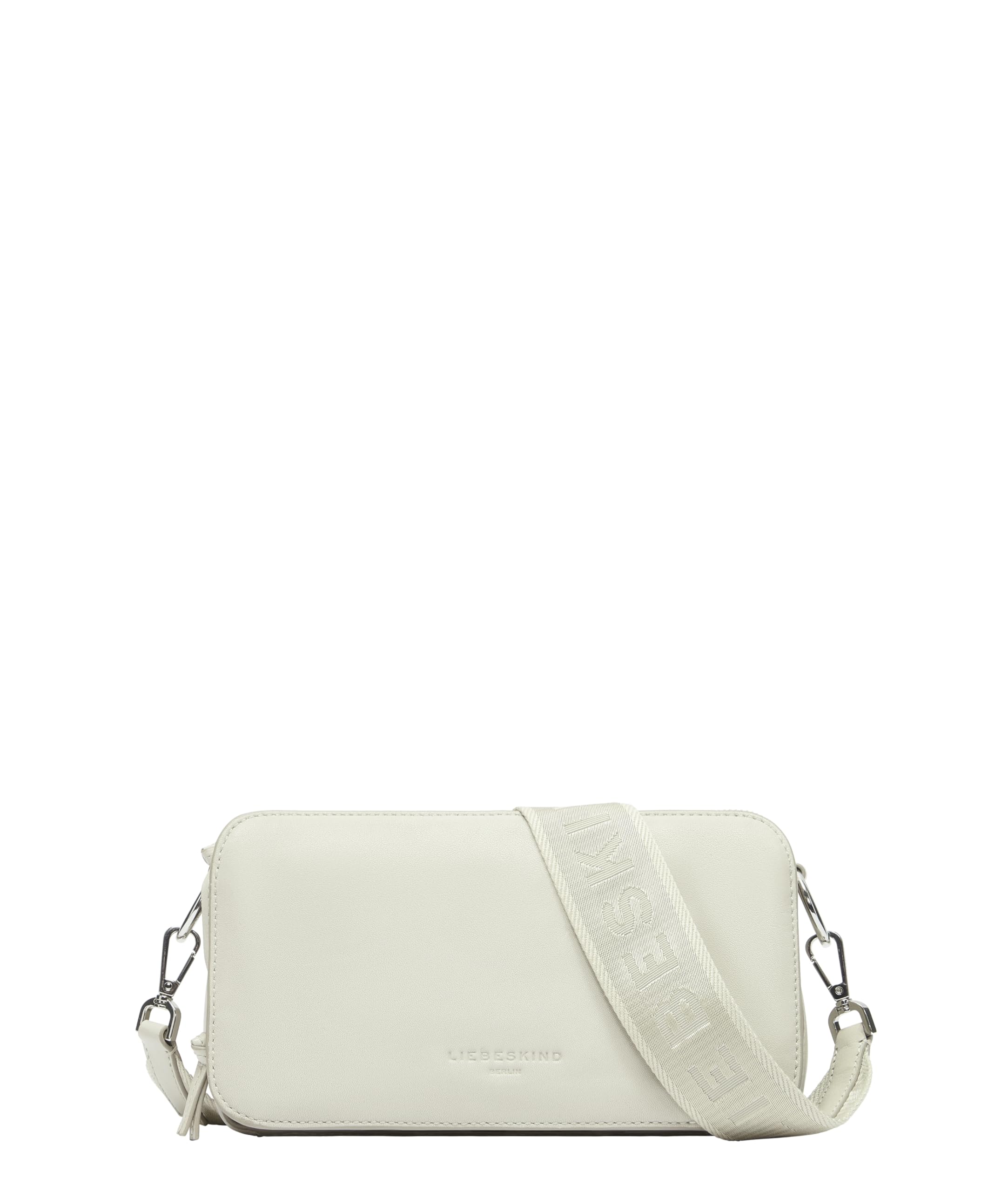 LIEBESKIND BERLIN Leather cross body bag Seasonal Noos Sheep Natural Clarice Crossbody Bag Milk creme-white