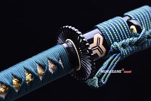 Miniatura 3 de MURASAME Katana Espada Arcilla Templada T10 Acero Real Hamon Espiga Completo Maquinilla de afeitar Sharp Kill Bill