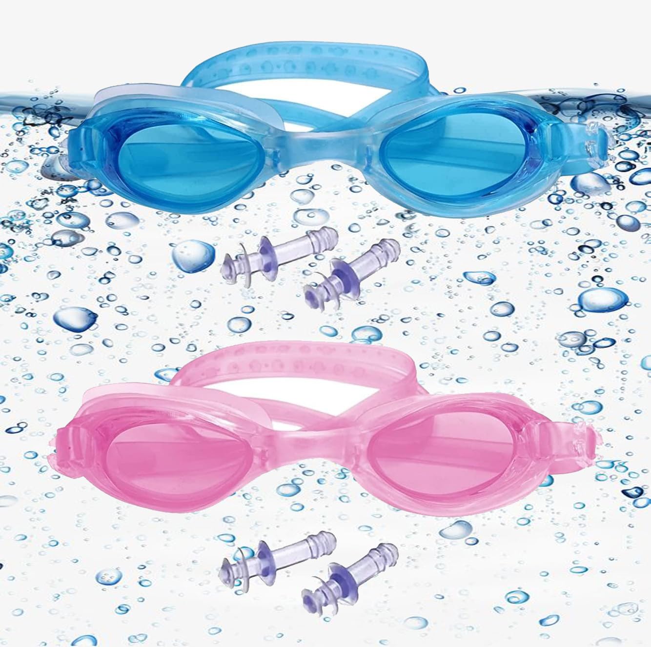 Prime Anti-Fog Anti-Ultraviolet Professional Swimming Glasses for Men, Women and Kids Swimming Accessories Swimming Goggles with Case, Black, Set of 2, Pack of 1 (B07QMMZJ66) Amazon Price History, Amazon Price Tracker