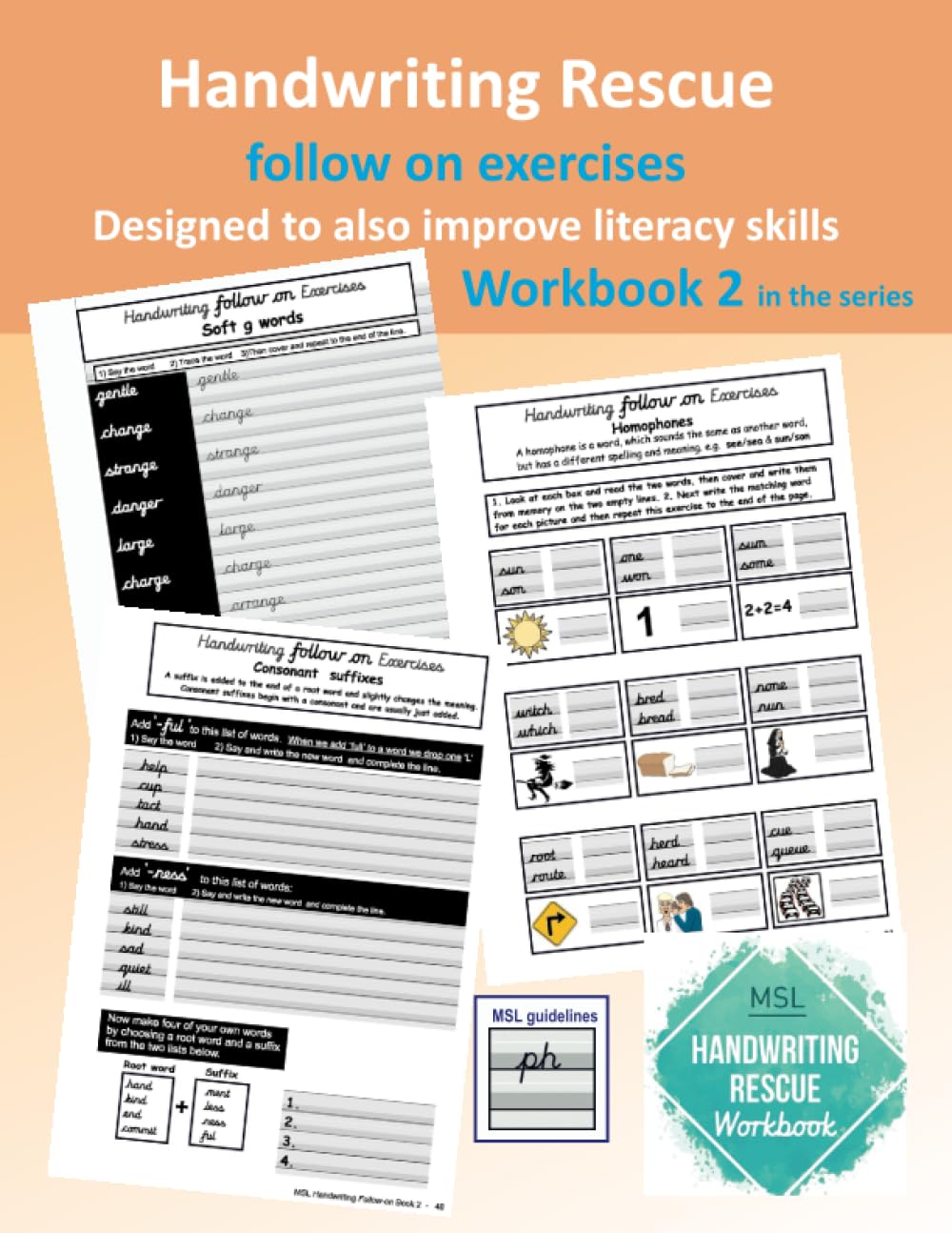 Handwriting Rescue Follow on Workbook 2: Handwriting Exercises Using Structured Literacy
