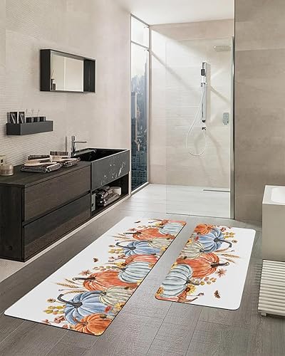 Miniatura 7 de Tapete de baño de otoño para bañera, tapete antideslizante de secado rápido y absorbente, de tierra de diatomeas, para fregadero de cocina, lavable,