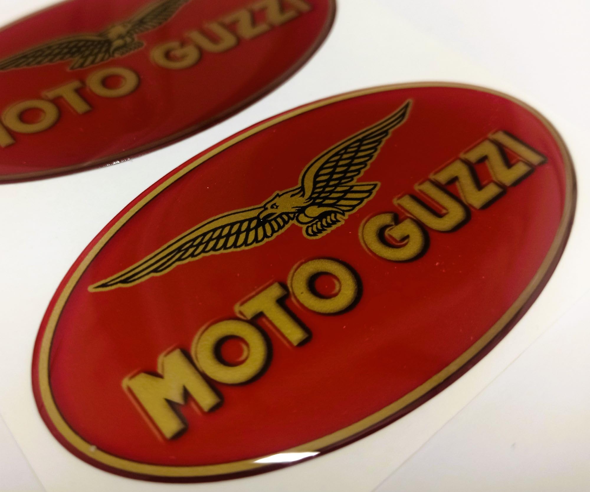Autocollants 3D Pour Protège-mains Moto Guzzi Stelvio – Décorations En Résine, Noir/bleu/rouge, Résistants Aux Intempéries