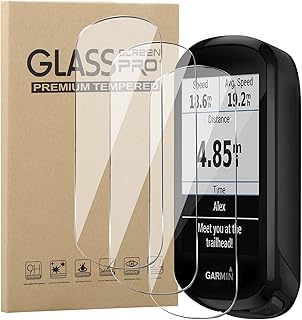 KZIOACSH 3 Pack Screen Protector for Garmin Edge 830/Garmin Edge 530, 9H Hardness HD Sensitivity Touch Screen Protective Film Anti-Scratch Anti-Fingerprint Bubble-Free Tempered Glass Film