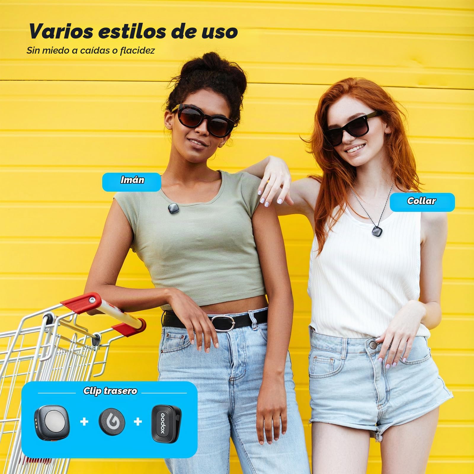 GODOX Cube-C Comb Kit2, 300m de Alcance, 48KHz 24Bit, Cancelación de Ruido | Micrófono inalámbrico de solapa para Cámara/iPhone/Android/PC, 10H de duración de batería, para Vlogging, TikTok, Entrevistas