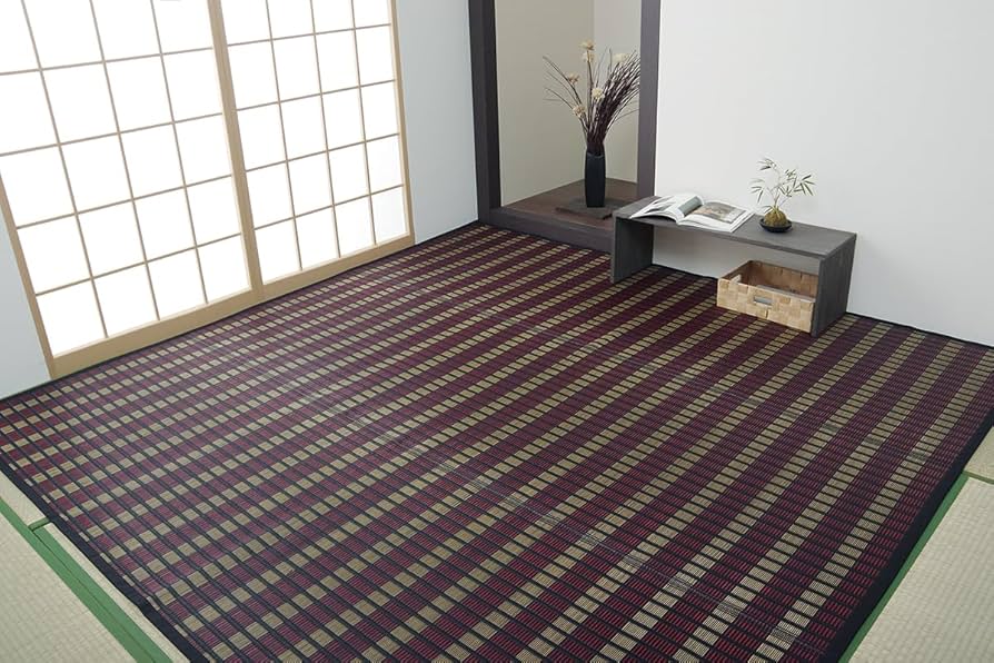 Amazon｜イケヒコ い草ラグ 花ござ カーペット 3畳 国産 掛川織