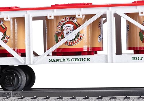 Miniatura 12 de Lionel Peppermint Railroad 0-8-0 Christmas Freight LionChief Electric O Gauge Bluetooth 5.0 Juego de tren con control remoto