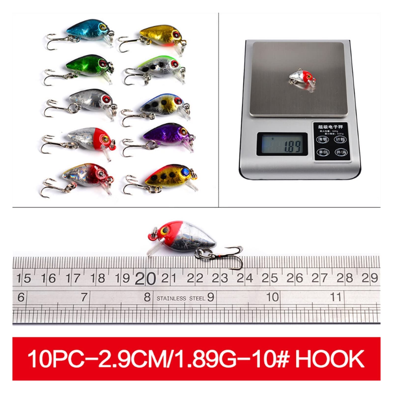 INEOUT 56 unids/Lote todopoderoso Conjunto de señuelos de Pesca Mixtos Crankbait Aparejos Wobblers de Pesca de lubina adecuados for Diferentes Tipos de Peces