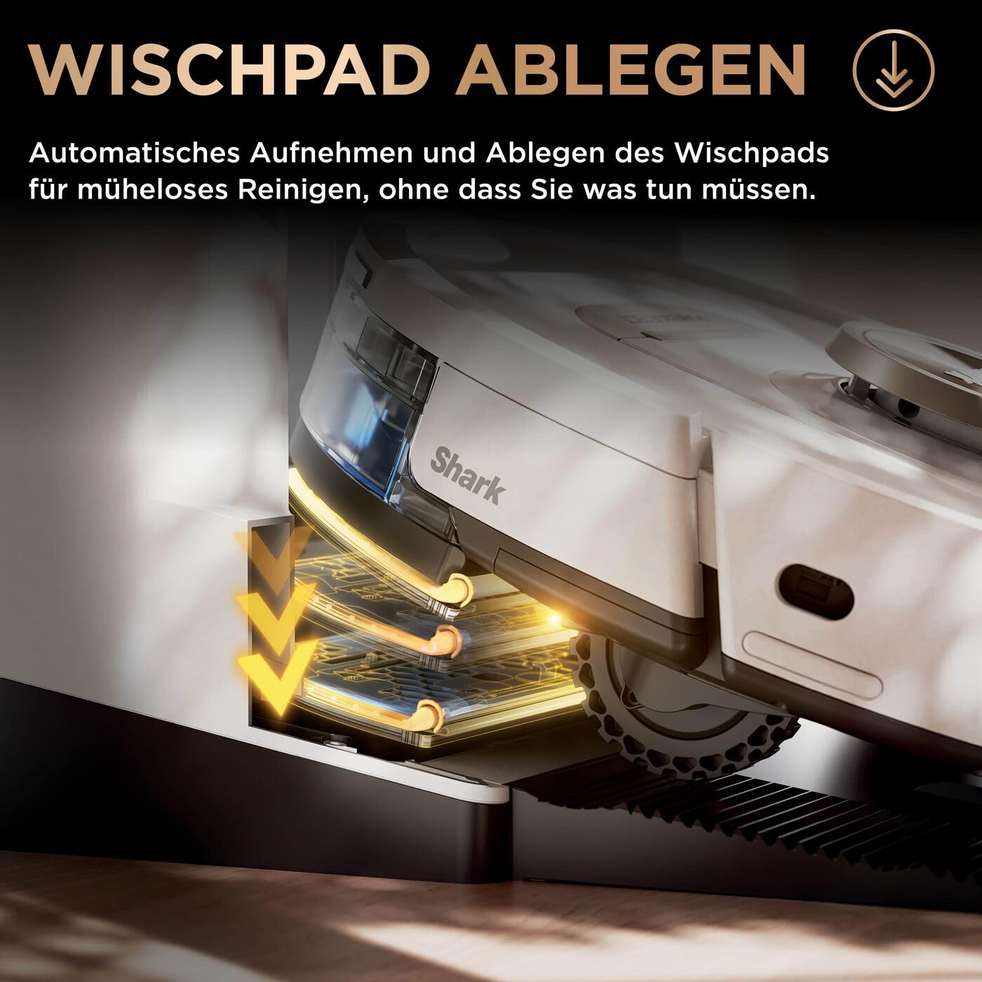 Shark PowerDetect 2-in-1-Saug- & Wischroboter, NeverTouch Pro 60 Tage, Selbst-Entleerung, Befüllung & -Reinigung, 3D- & LiDAR-Navi, NeverStuck-Hindernisumgehung, App-Steuerung, Weiß, AV2800ZEEUWH