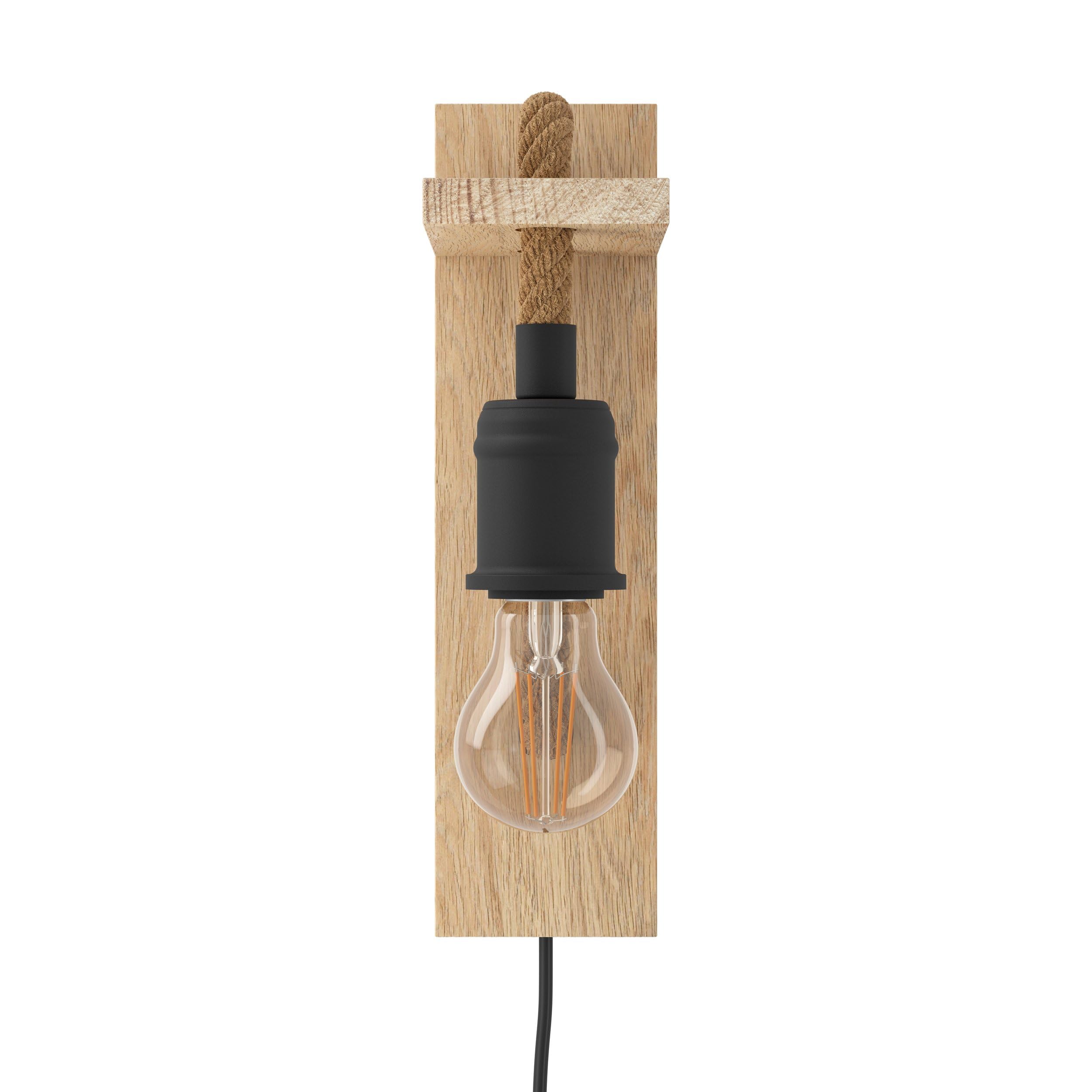 Eglo Applique murale Rampside, lampe murale vintage 1 flamme au design