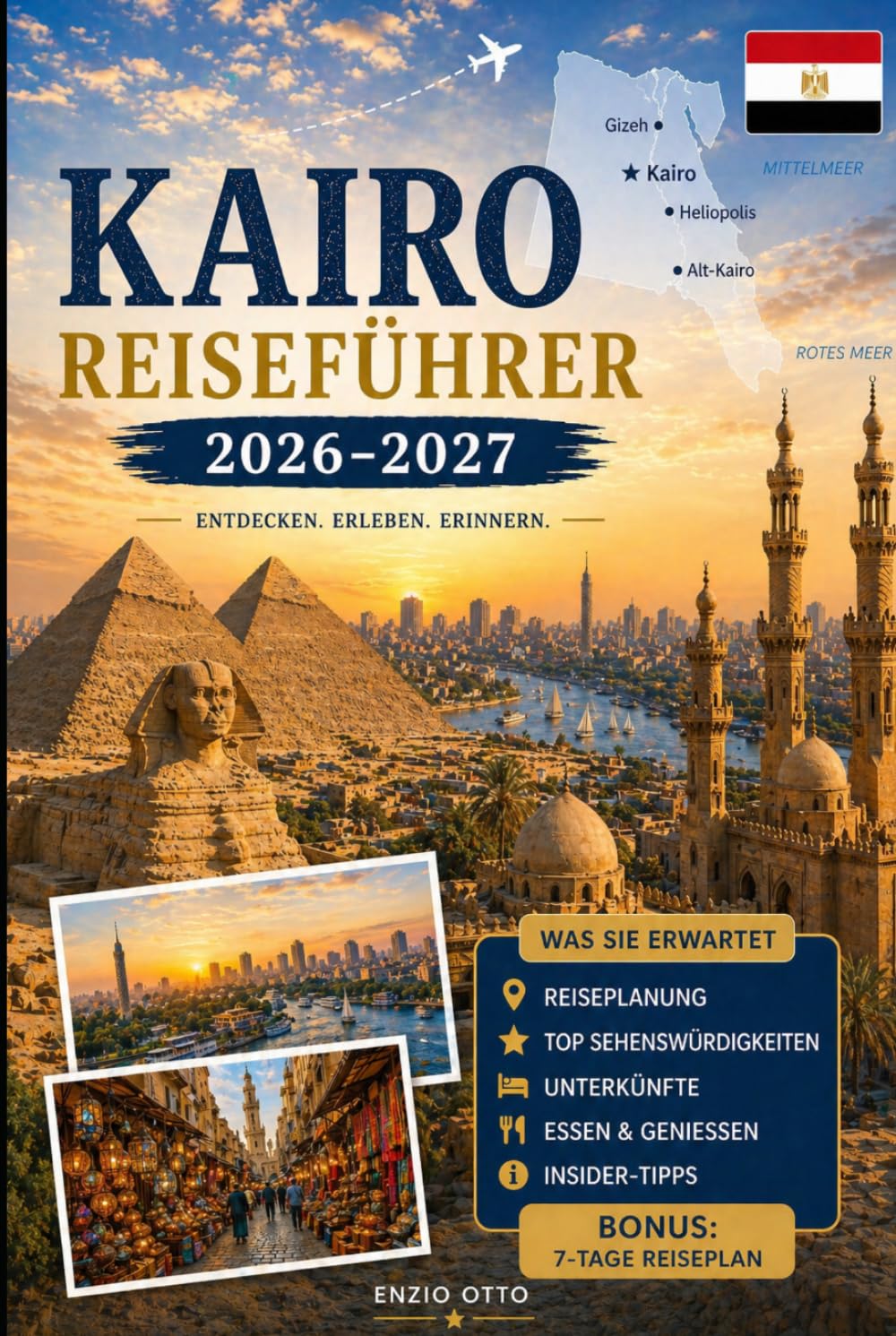 Kairo Reiseführer 2026-2027: Entdecken Sie die Pyramiden von Gizeh, die Große Sphinx, das Große Ägyptische Museum, Khan El Khalili, das islamische ... Tipps und Ratschlägen für Erstreisen