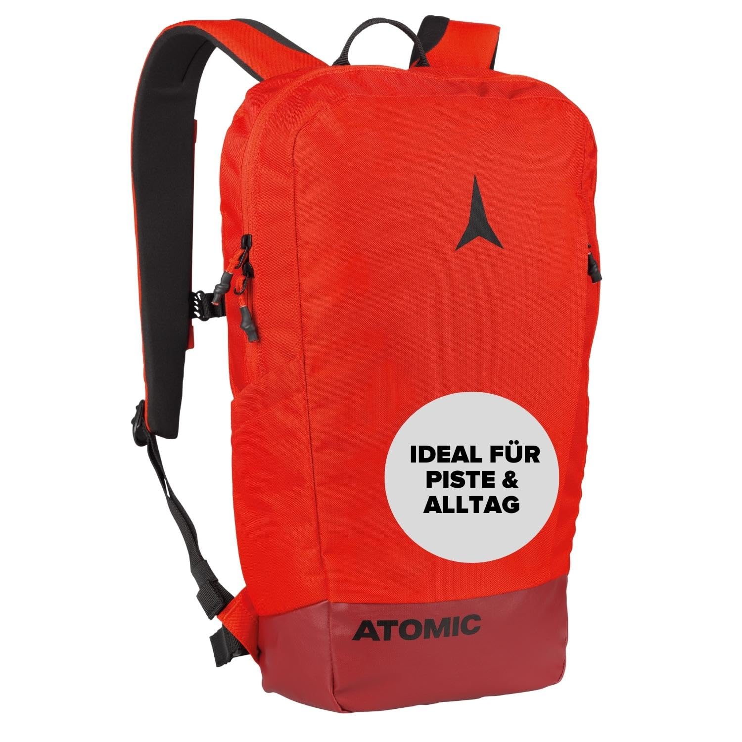 Salomon ATOMIC PISTE PACK - Rot - Tagesrucksack - Mit EVA-Rückenpanel für Tragegefühl & Aufprallschutz - Rucksäcke für das ganze Jahr - Ski-Rucksack im ATOMIC Style