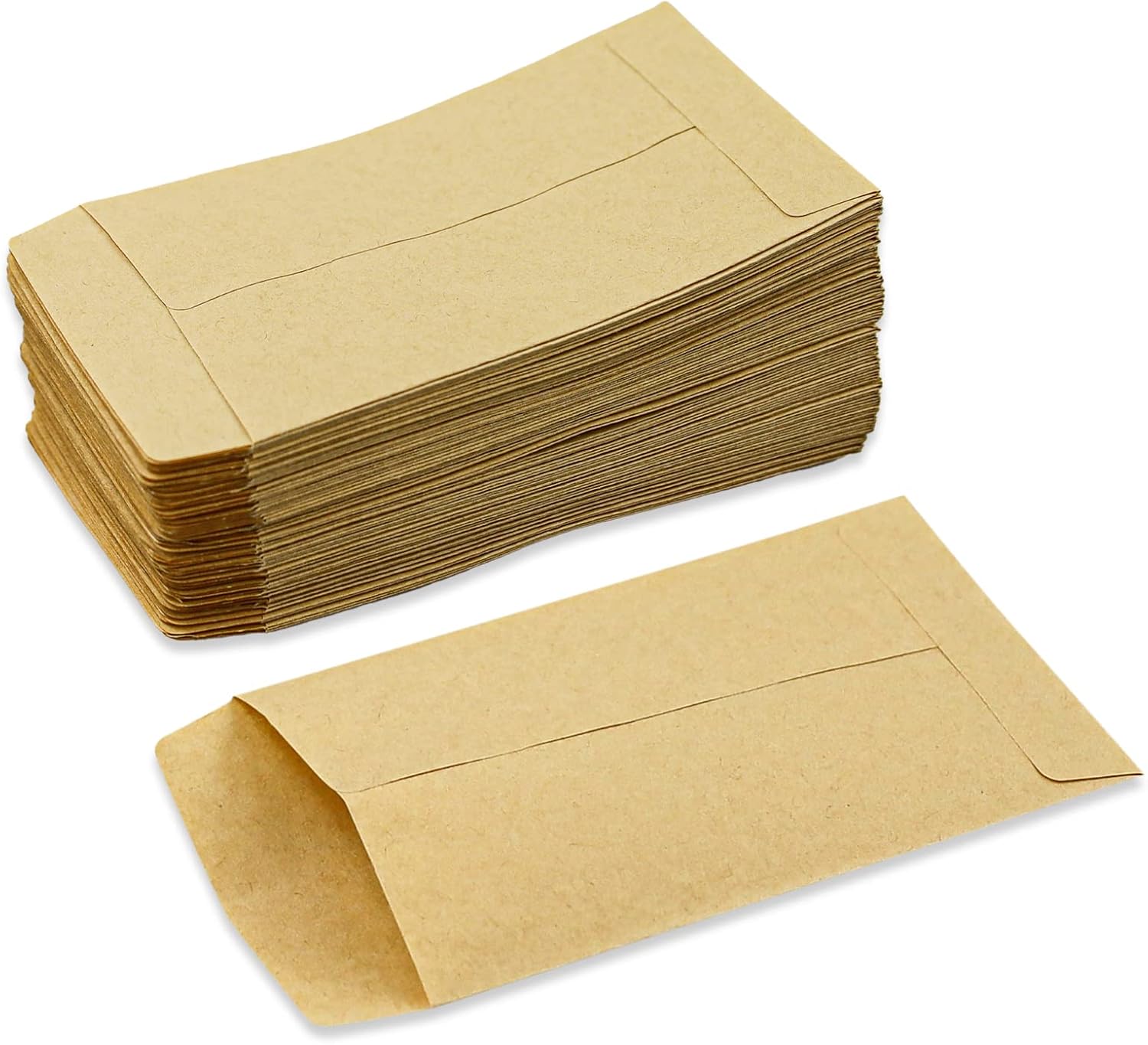 SZXMDKH 160 Pcs Small Brown Envelopes, Kraft Paper Seed Envelopes for