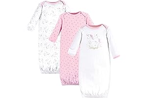Hudson Baby Baby-Girls' Unicorn Magical Dreams Cotton Sleeper Gowns