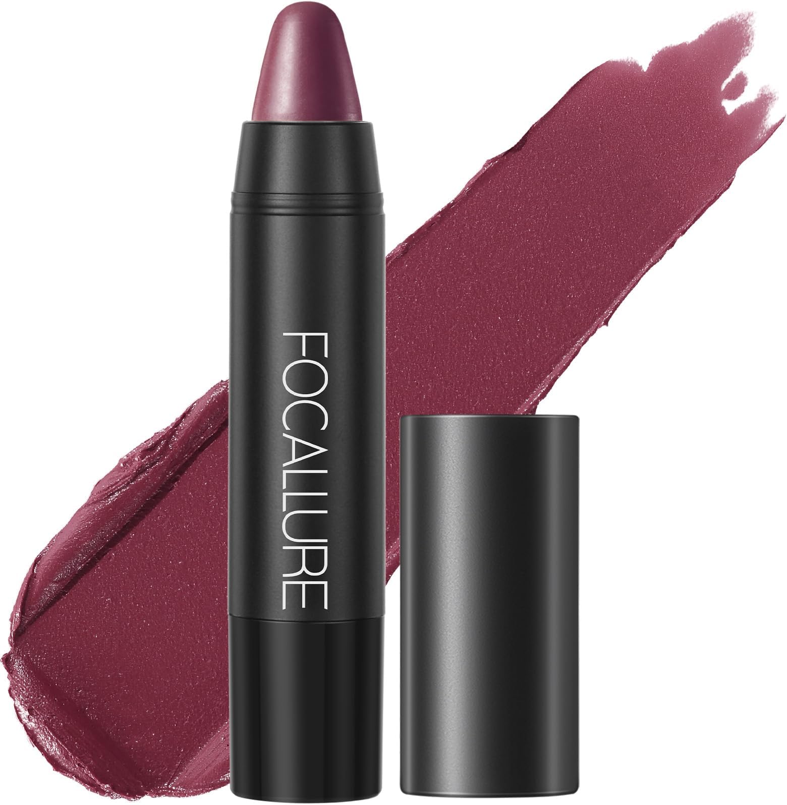 FOCALLUREUltra Chic Matte Lipstick,Rich Vitamin E Lip Crayon,Lightweight Matte Color without Drying or Fading,Long Lasting Waterproof Lips Makeup,STUDDED KISS