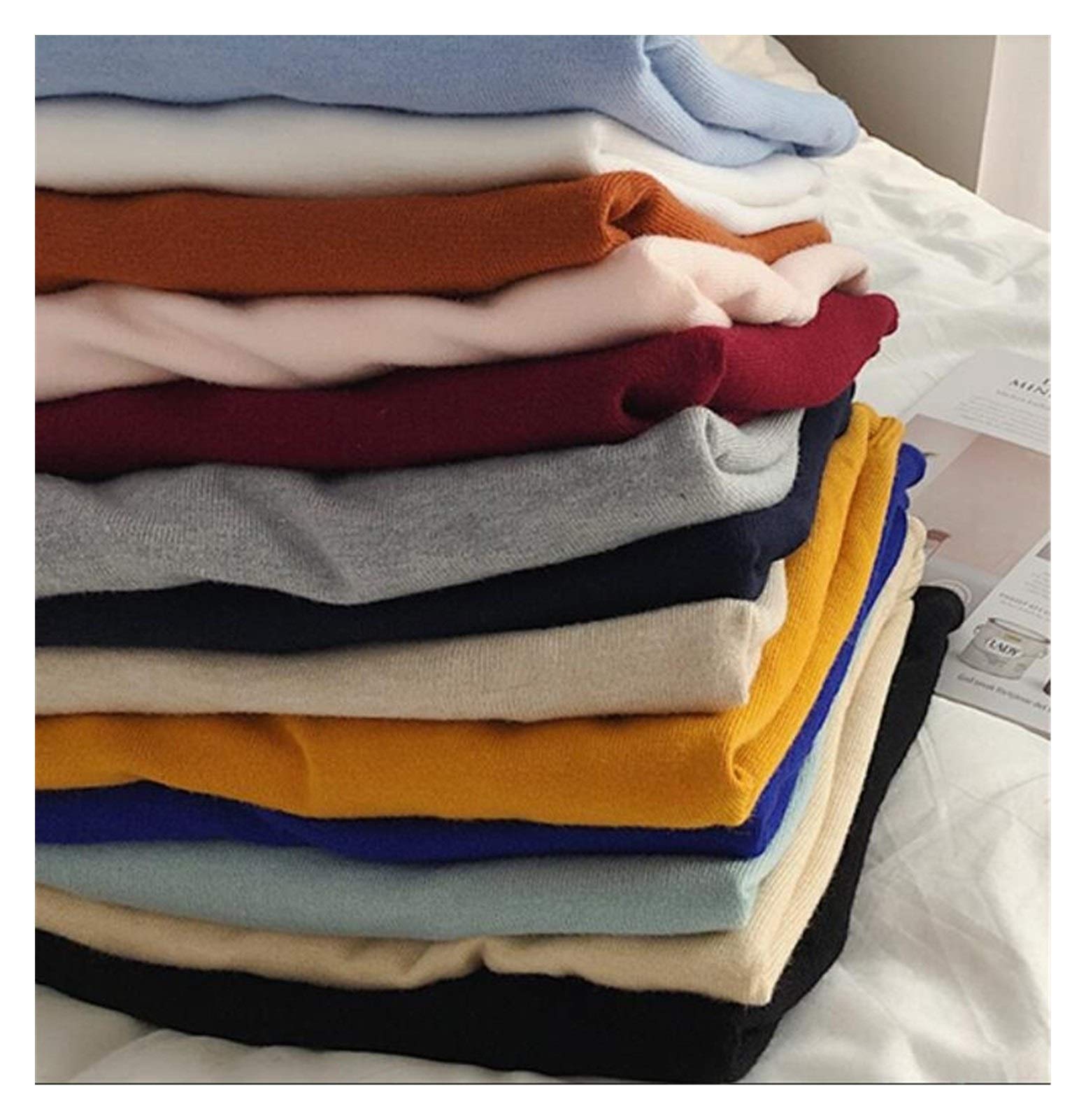 Męski golf wąski sweter zimowy sweter para sweter świąteczny sweter kolorowy damska odzież dzianinowa