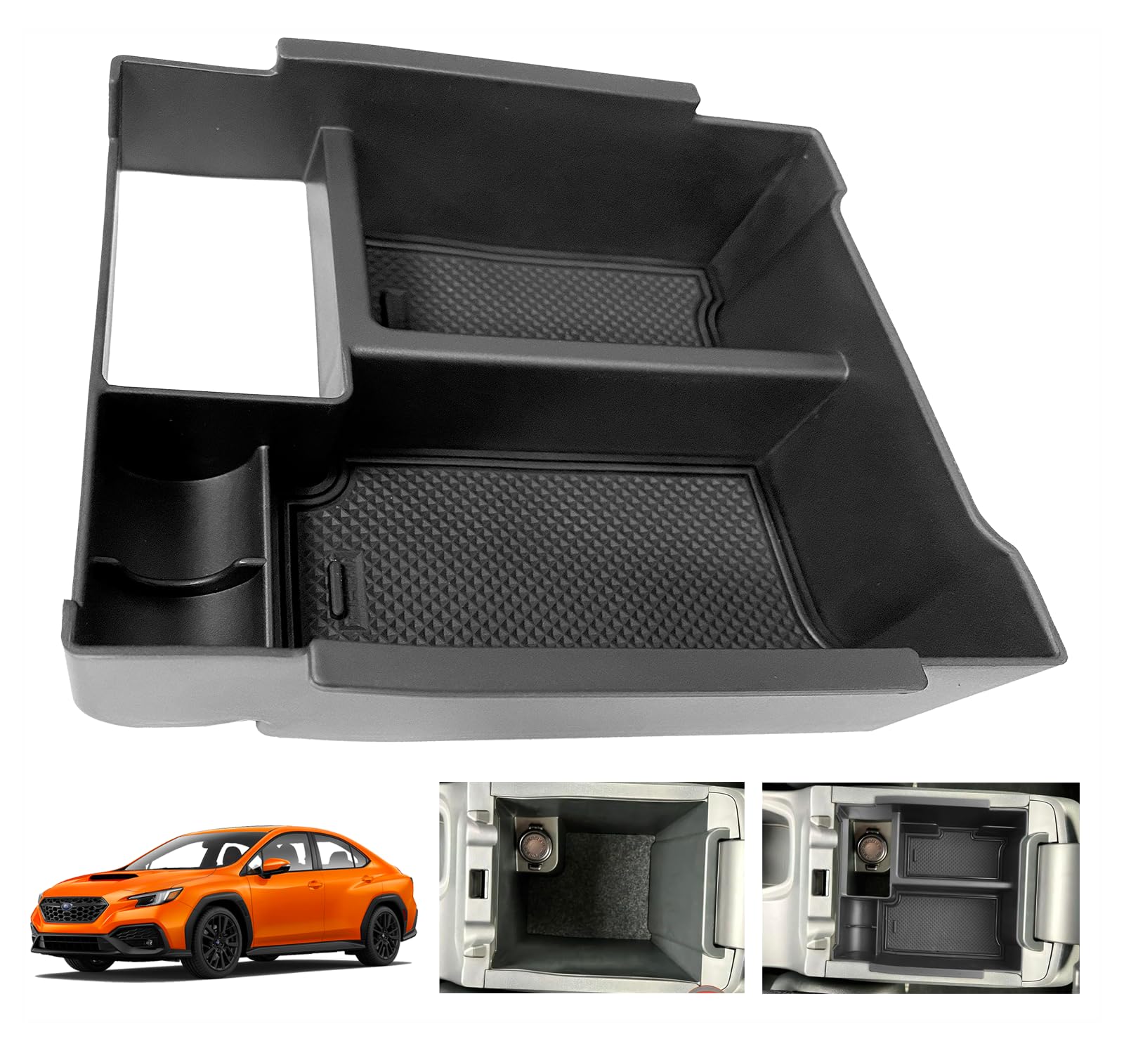 EUEKY2024 WRX Manual Center Console Organizer Tray Compatible for 2022 2023 2024 Subaru WRX 6speed Manual Center Console Armrest Storage Box for Subaru WRX Accessories 2022 2023 2024