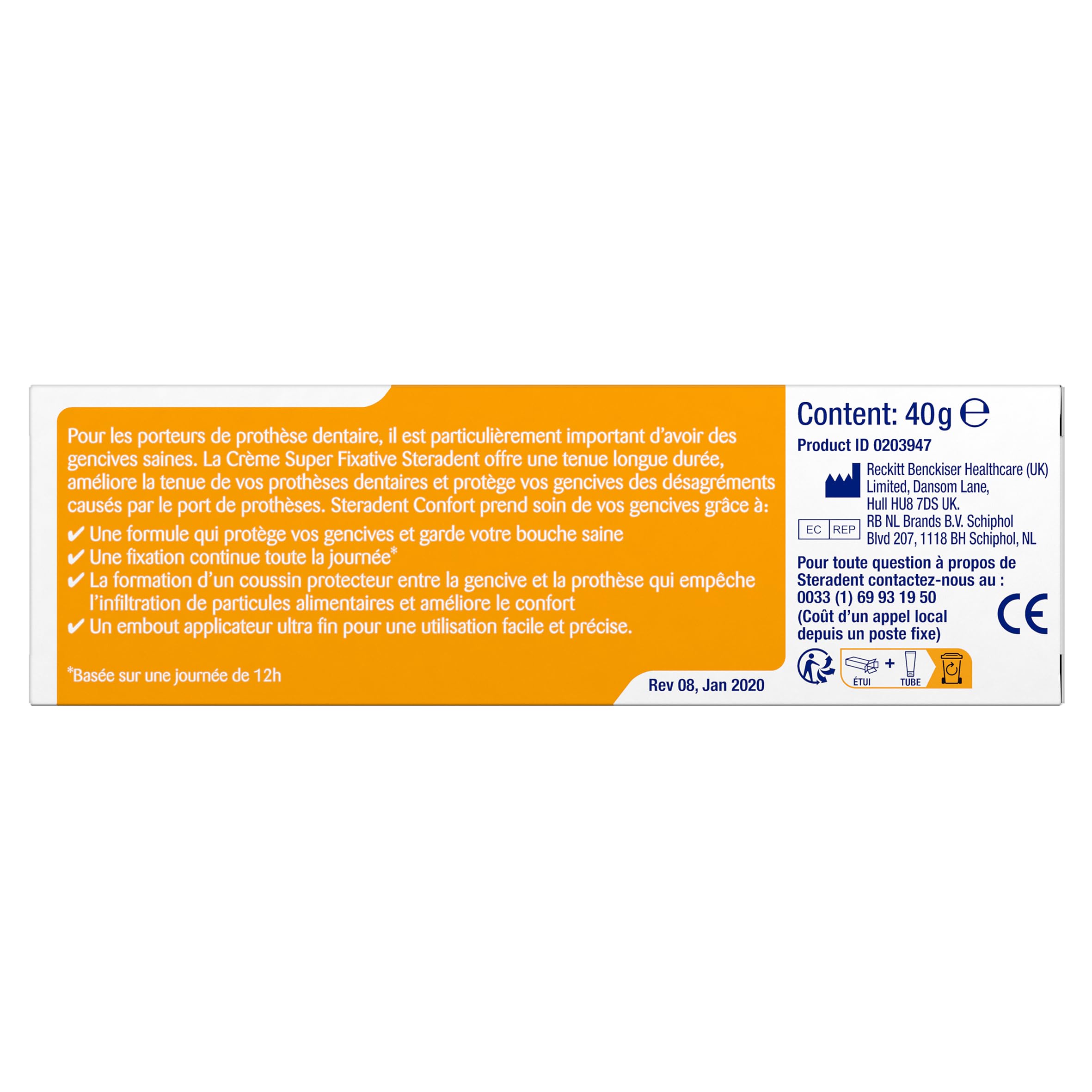 STERADENT Fixative Creme Komfort mit Kamille, Tube mit 40 g – Ansicht 3