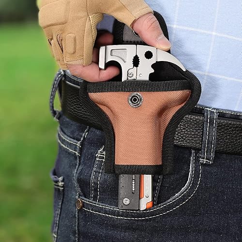 Miniatura 3 de ROXON 16 en 1 Herramientas Camping Hammer Multitool con piedra de pedernal, cortador reemplazable, mejores accesorios de camping con alicates,