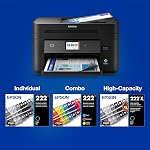 EPSON 222 Encre Claria Capacité standard Noir & Cartouche couleur Combo Pack (T222120-BCS) Travaille avec la main-d'œuvre WF-2960, Expression XP-5200
