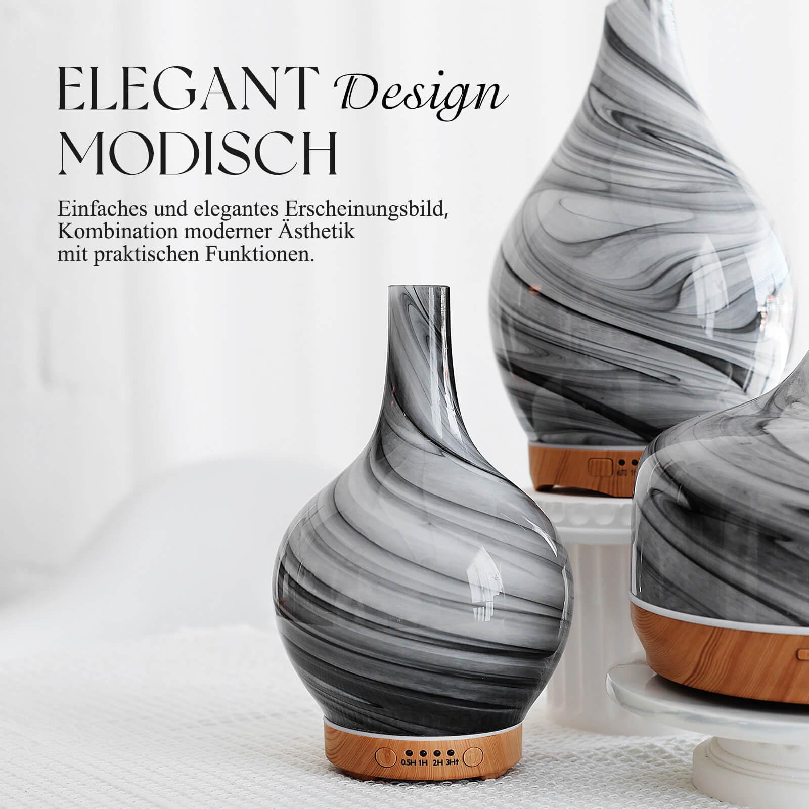 Glas Aroma Diffuser für Duftöle, Humidifier, Ultraschall ätherisches Öl