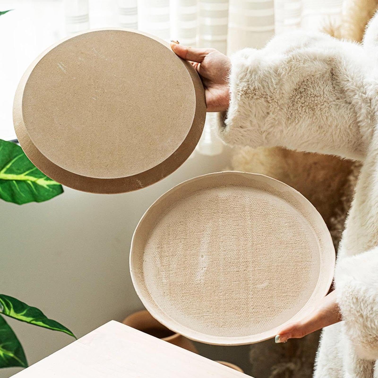 predolo 5 de Cerámica para Bricolaje, Suministros para Modelado a Mano, Plato para Modelado a Mano